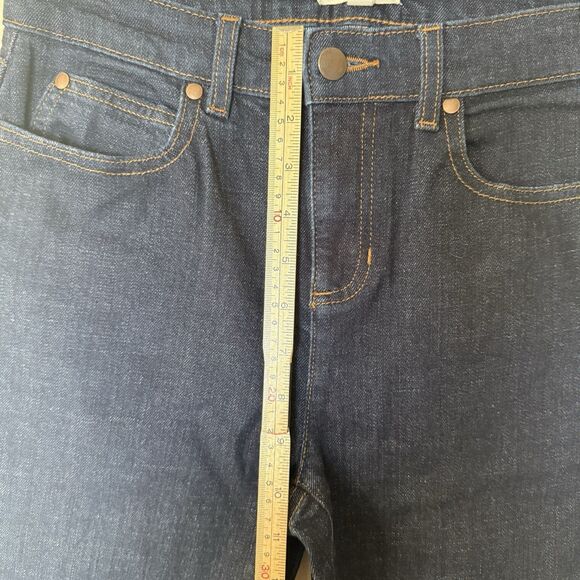 Eileen Fisher Jeans Womens Size 2 Straight Mid Rise Blue Denim Organic Cotton - Picture 6 of 12